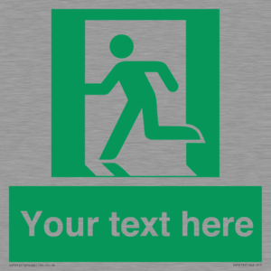 Custom Emergency Exit Left Sign